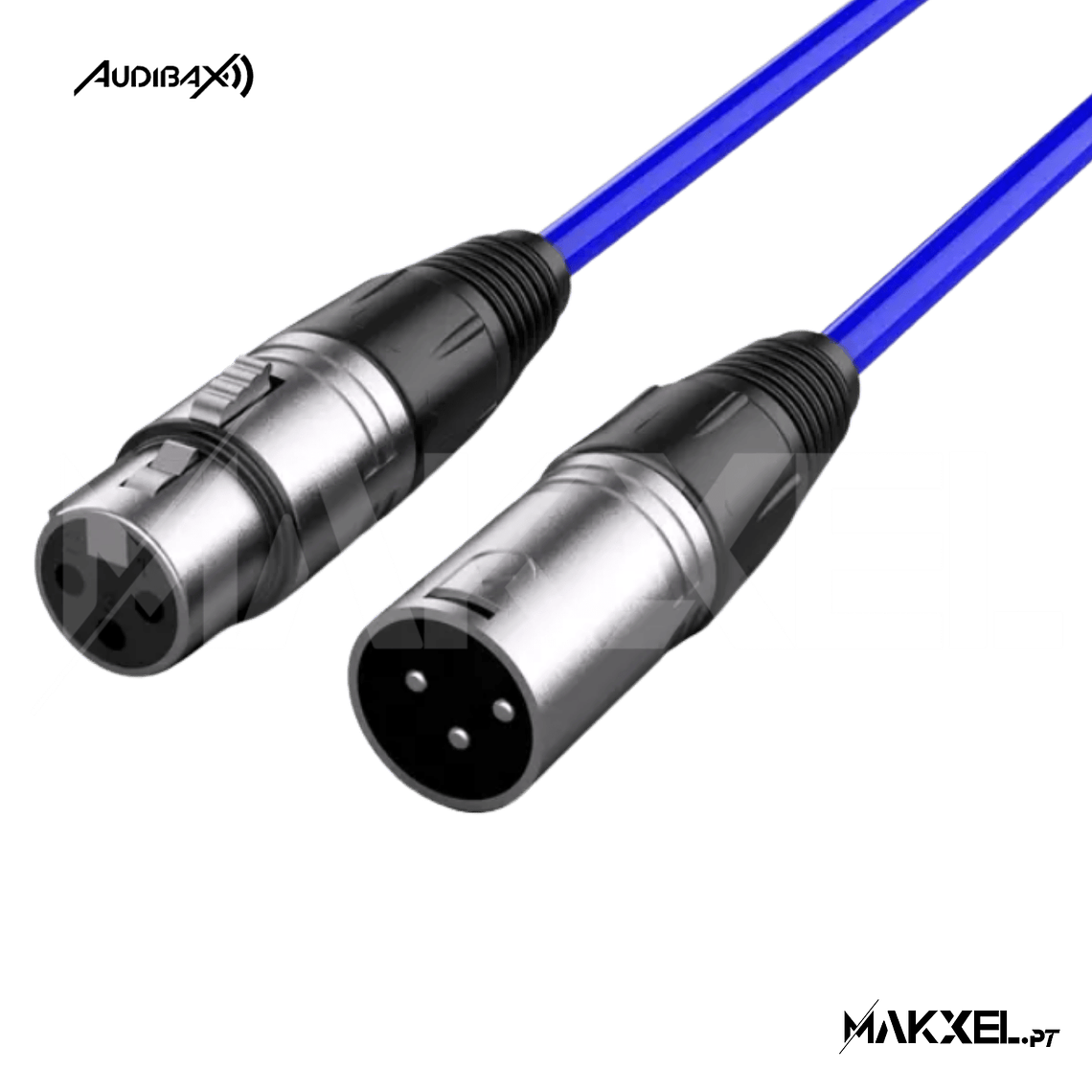 Audibax Silver XLR Macho - XLR Fêmea 10 M Azul 1