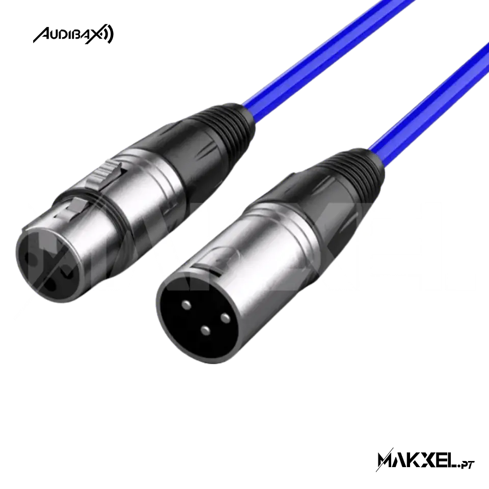 Audibax Silver XLR Macho - XLR Fêmea 10 M Azul 1