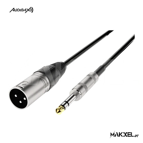 Audibax Silver XLR Cabo macho para Jack Balanceado 10 metros