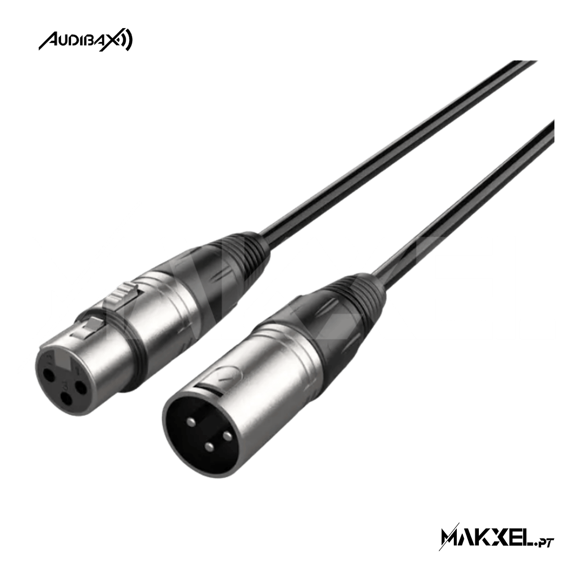 Audibax Silver XLR Cabo Macho - XLR Fêmea 15 Metros 1