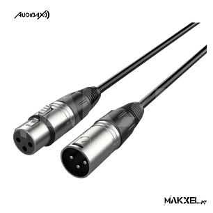 Audibax Silver XLR Cabo Macho - XLR Fêmea 15 Metros