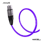 Audibax Silver XLR Cabo Macho - XLR Fêmea 10 M Roxo - Thumbnail 2