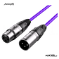 Audibax Silver XLR Cabo Macho - XLR Fêmea 10 M Roxo - Thumbnail 1