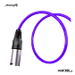 Audibax Silver XLR Cabo Macho - XLR Fêmea 10 M Roxo - Thumbnail 3
