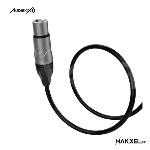 Audibax Silver XLR Fêmea para Jack Mono 10 M