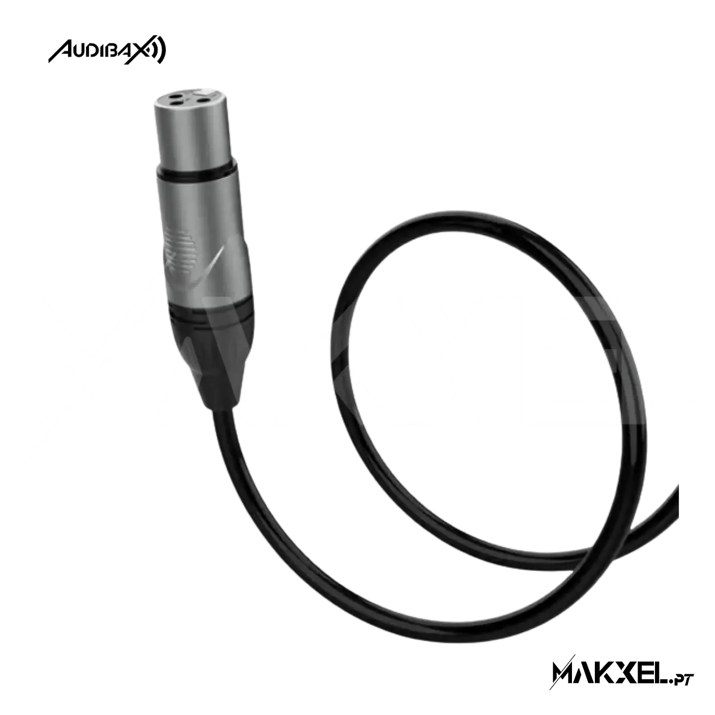 Audibax Silver XLR Fêmea para Jack Mono 10 M 2