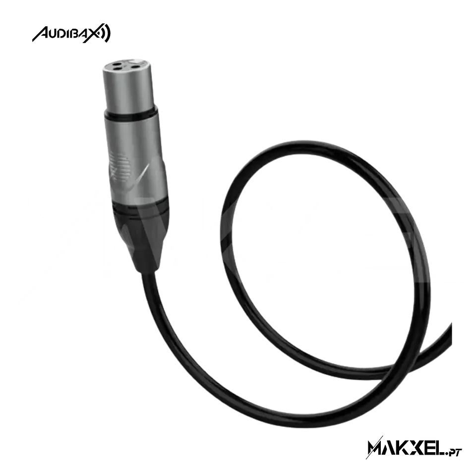 Audibax Silver XLR Fêmea para Jack Mono 10 M 2