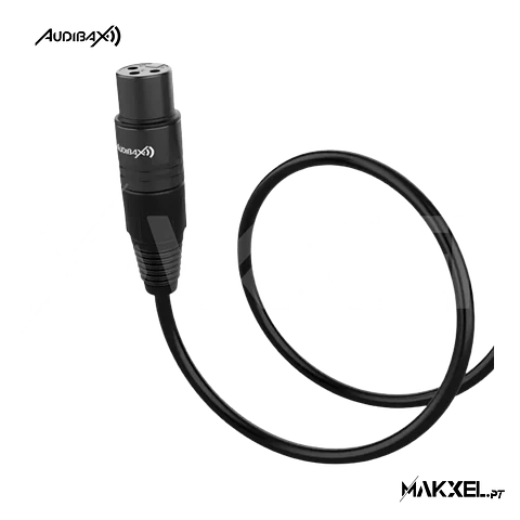 Audibax Silver Black XLR Macho - XLR Fêmea 15 M