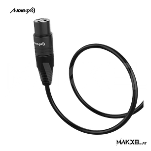 Audibax Silver Black XLR Macho - XLR Fêmea 15 M