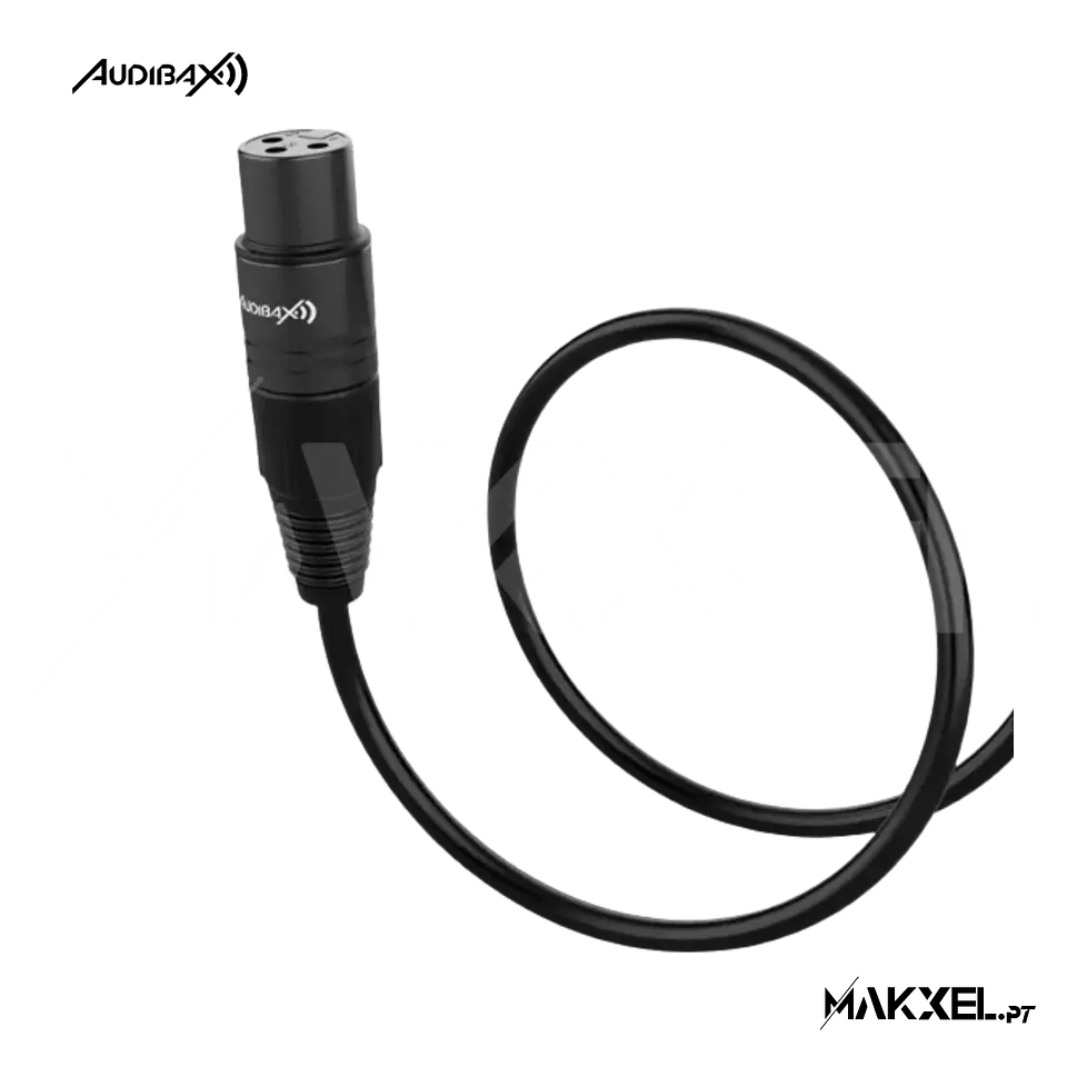 Audibax Silver Black XLR Macho - XLR Fêmea 15 M 2