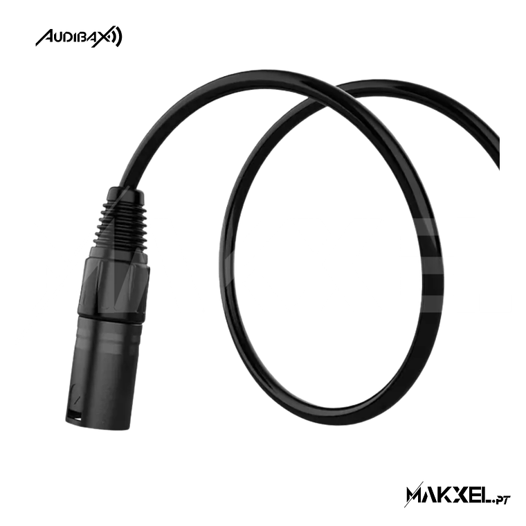 Audibax Silver Black XLR Macho - XLR Fêmea 15 M 3
