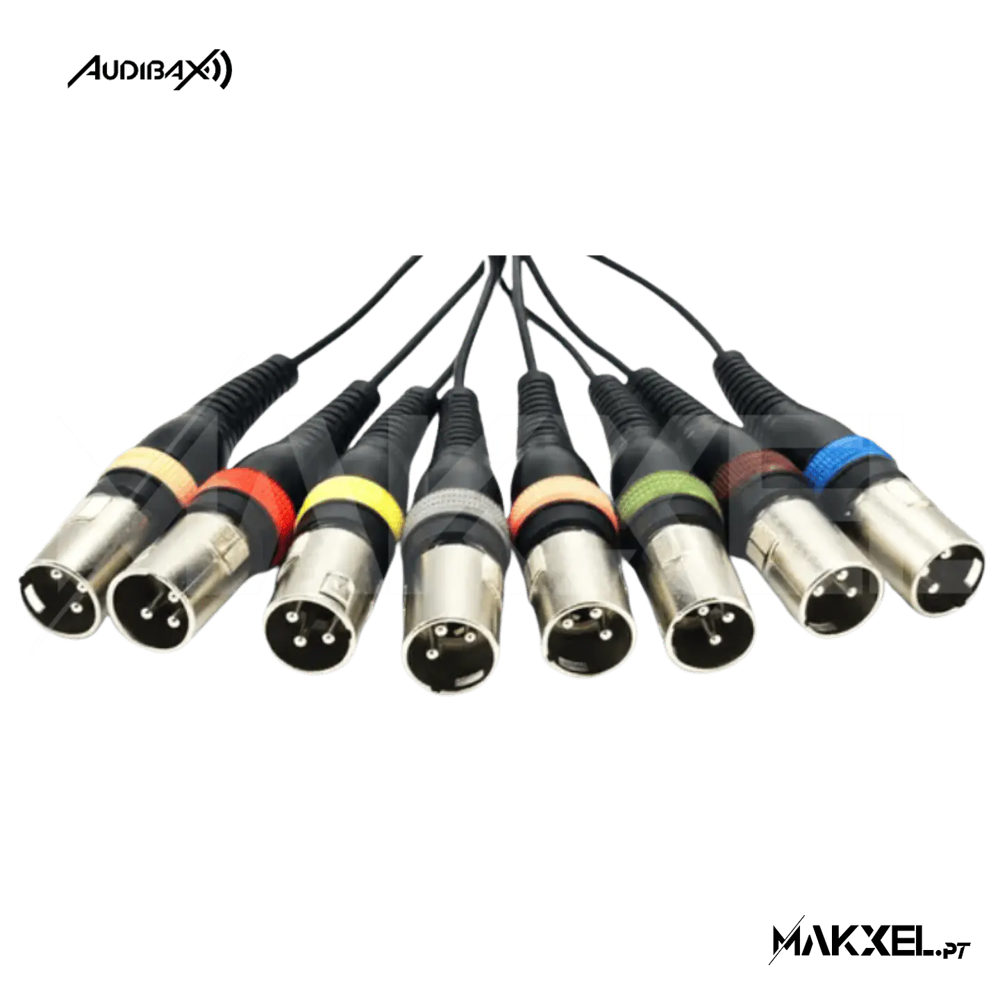Audibax 8 x XLR macho para 8 x XLR fêmea 3 metros 2