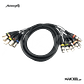 Audibax 8 x XLR macho para 8 x XLR fêmea 3 metros - Thumbnail 1