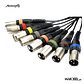 Audibax 8 x XLR macho para 8 x XLR fêmea 3 metros - Thumbnail 3