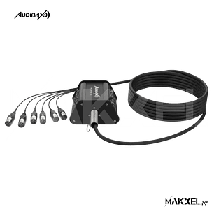 Audibax MC XLR 66 10 M stage Box 6 entradas XLR