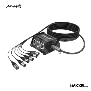 Audibax MC XLR 66 10 M stage Box 6 entradas XLR
