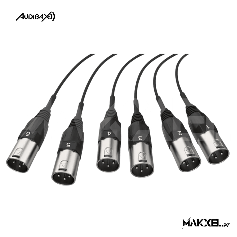 Audibax MC XLR 66 10 M stage Box 6 entradas XLR 3