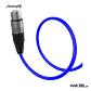 Audibax Silver XLR Cable Macho - XLR Fêmea 20 Metros Azul - Thumbnail 2