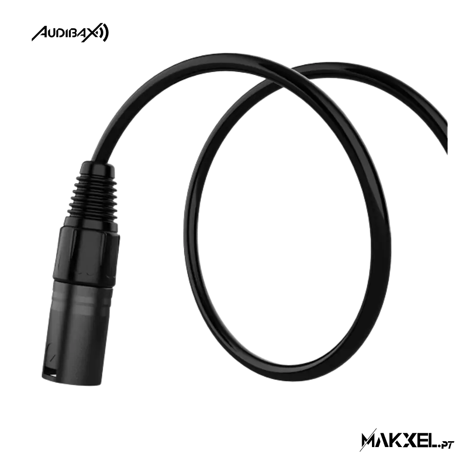 Audibax Silver Black XLR Cabo Macho - XLR Fêmea 20 M Preto 3