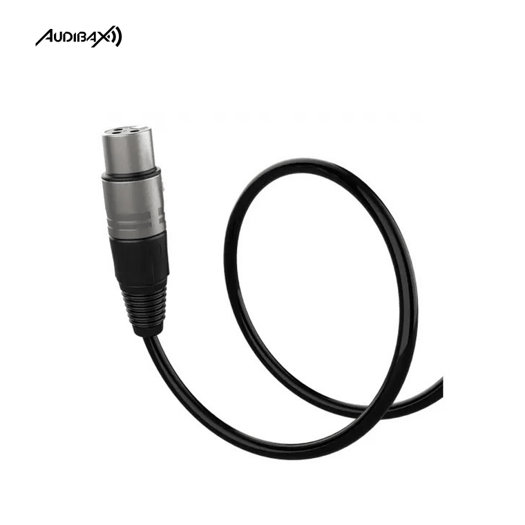 Audibax Silver XLR 20 M preto 3