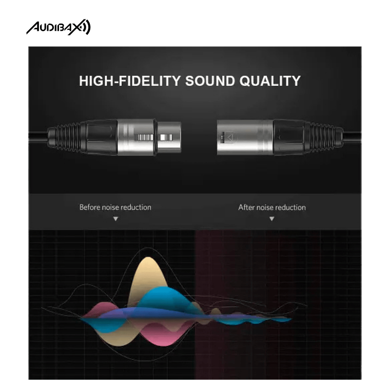 Audibax Silver XLR 20 M preto 4