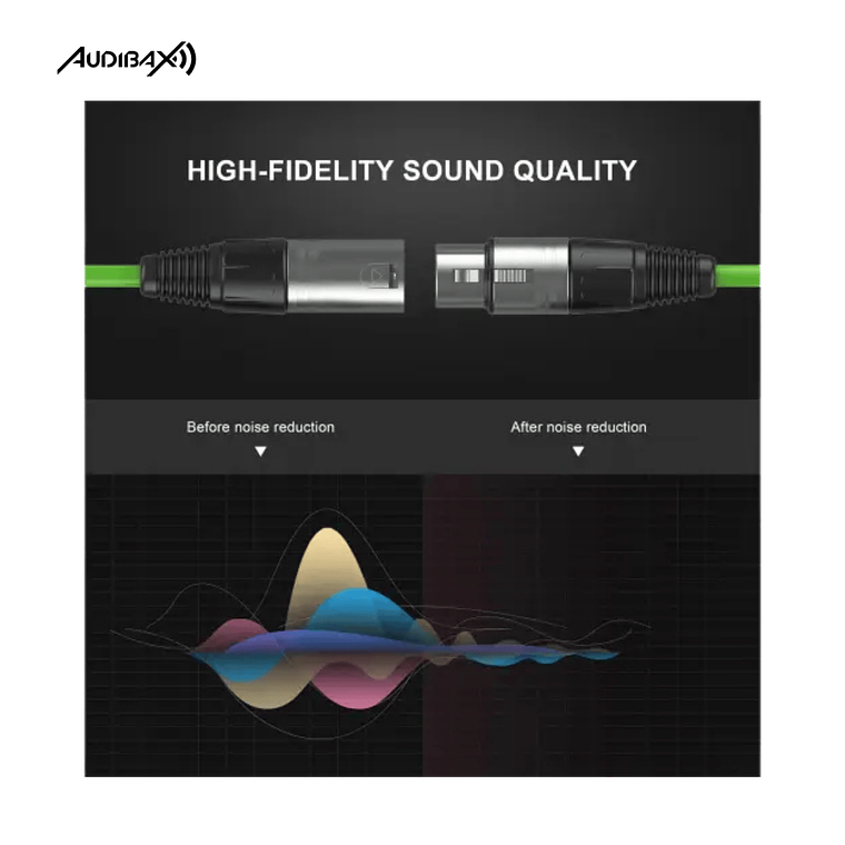 Audibax Silver XLR 15 Metros Verde 4