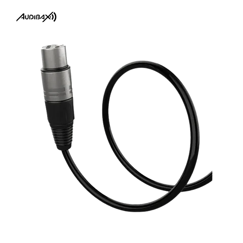 Audibax Silver XLR 10 M preto