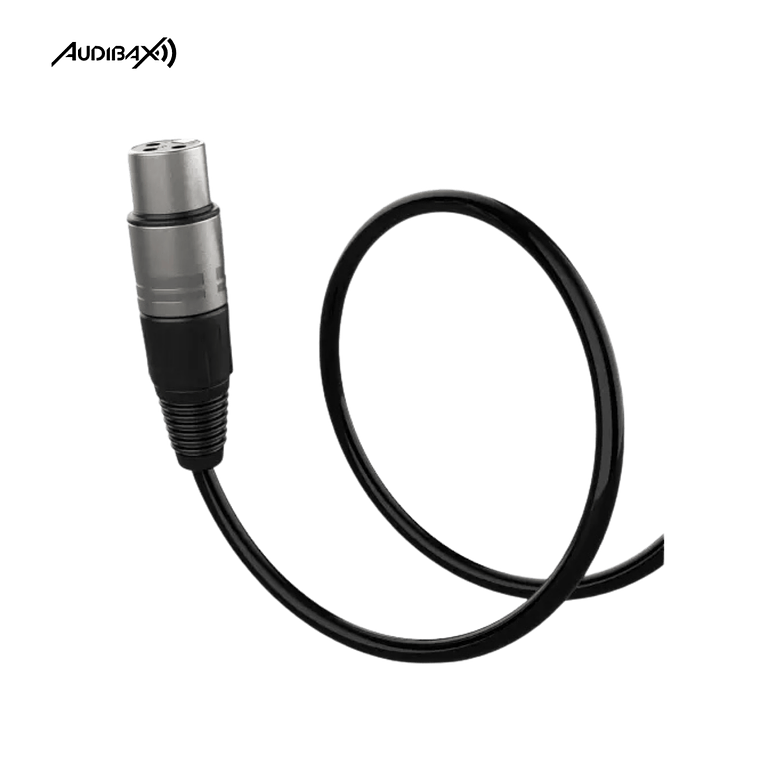 Audibax Silver XLR 10 M preto 2