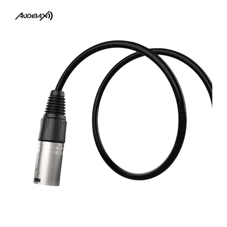 Audibax Silver XLR 10 M preto 3