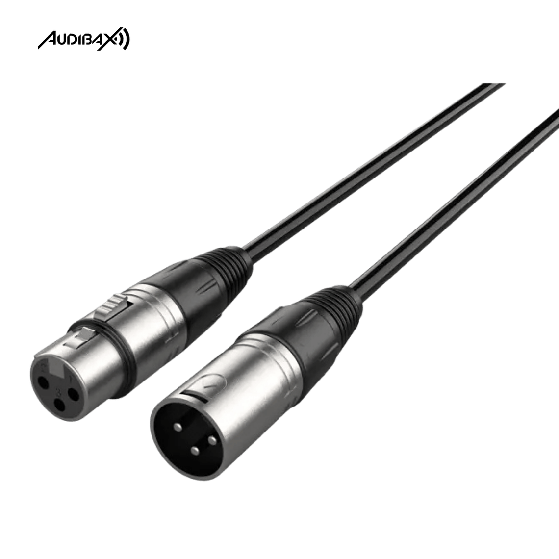 Audibax Silver XLR 10 M preto 1
