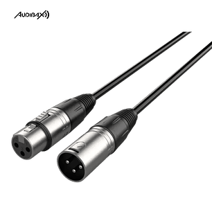 Audibax Silver XLR 10 M preto
