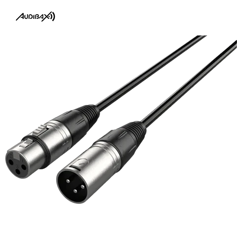 Pack 5 Cabos XLR macho - XLR fêmea 3 M