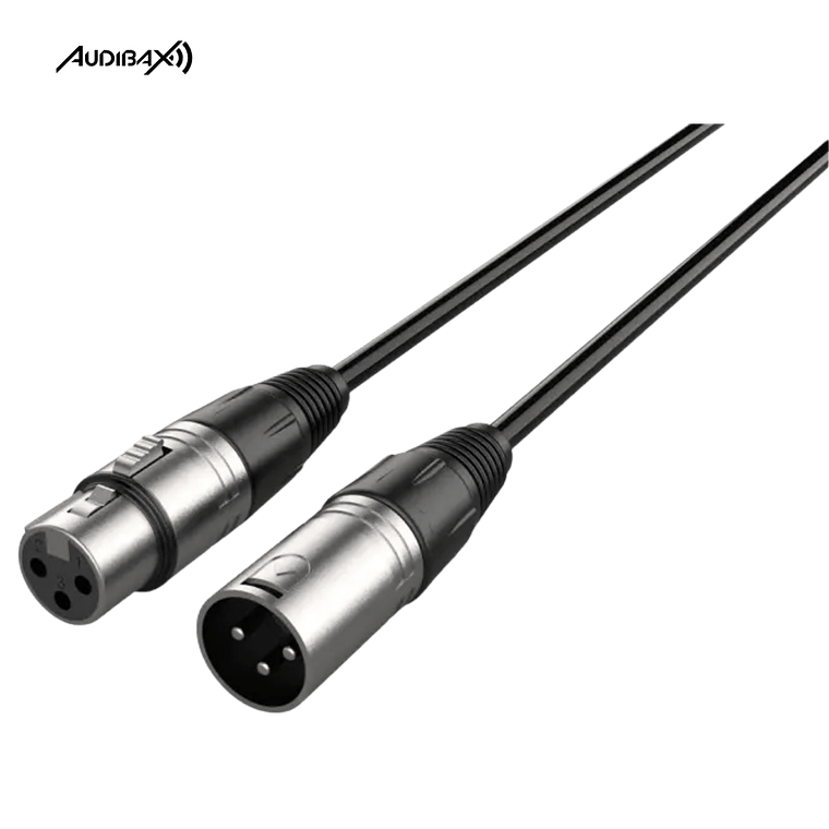 Pack 5 Cabos XLR macho - XLR fêmea 3 M 2