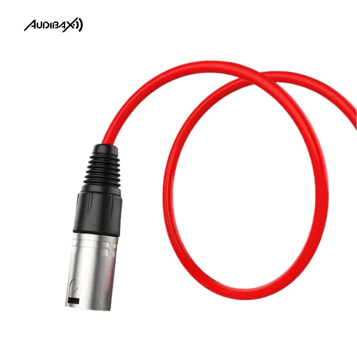 Audibax Silver Cabo XLR 30 Metros Vermelho 4