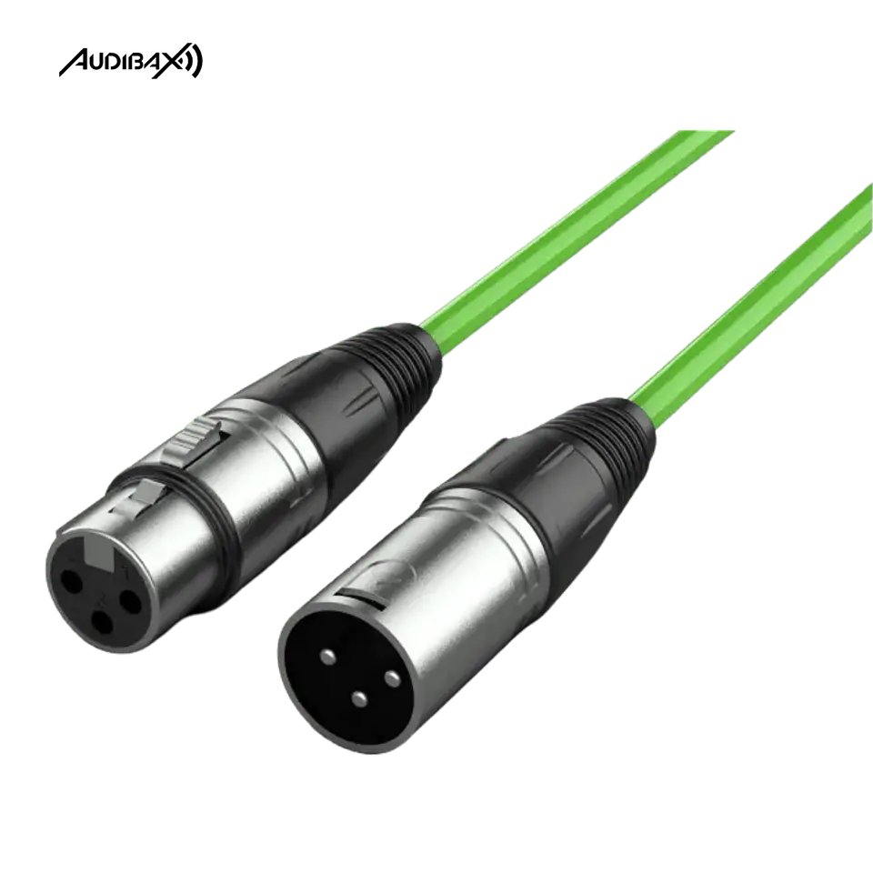 Audibax Silver Cabo XLR 10 Metros Verde 1