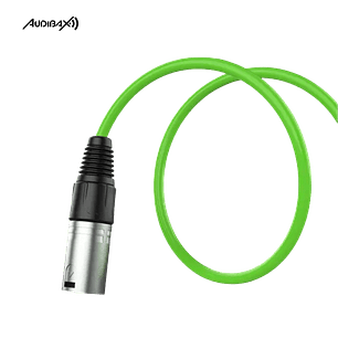 Audibax Silver Cabo XLR 10 Metros Verde
