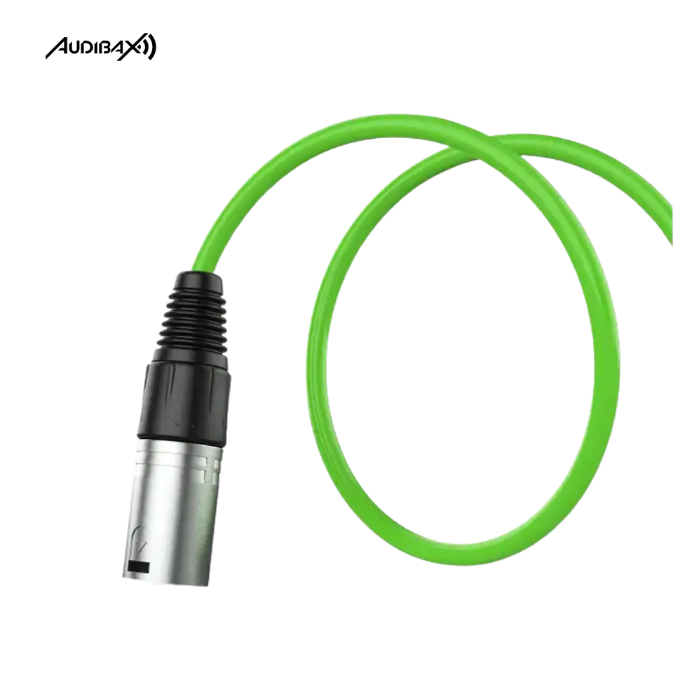 Audibax Silver Cabo XLR 10 Metros Verde 2