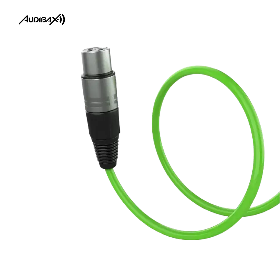 Audibax Silver Cabo XLR 10 Metros Verde 3