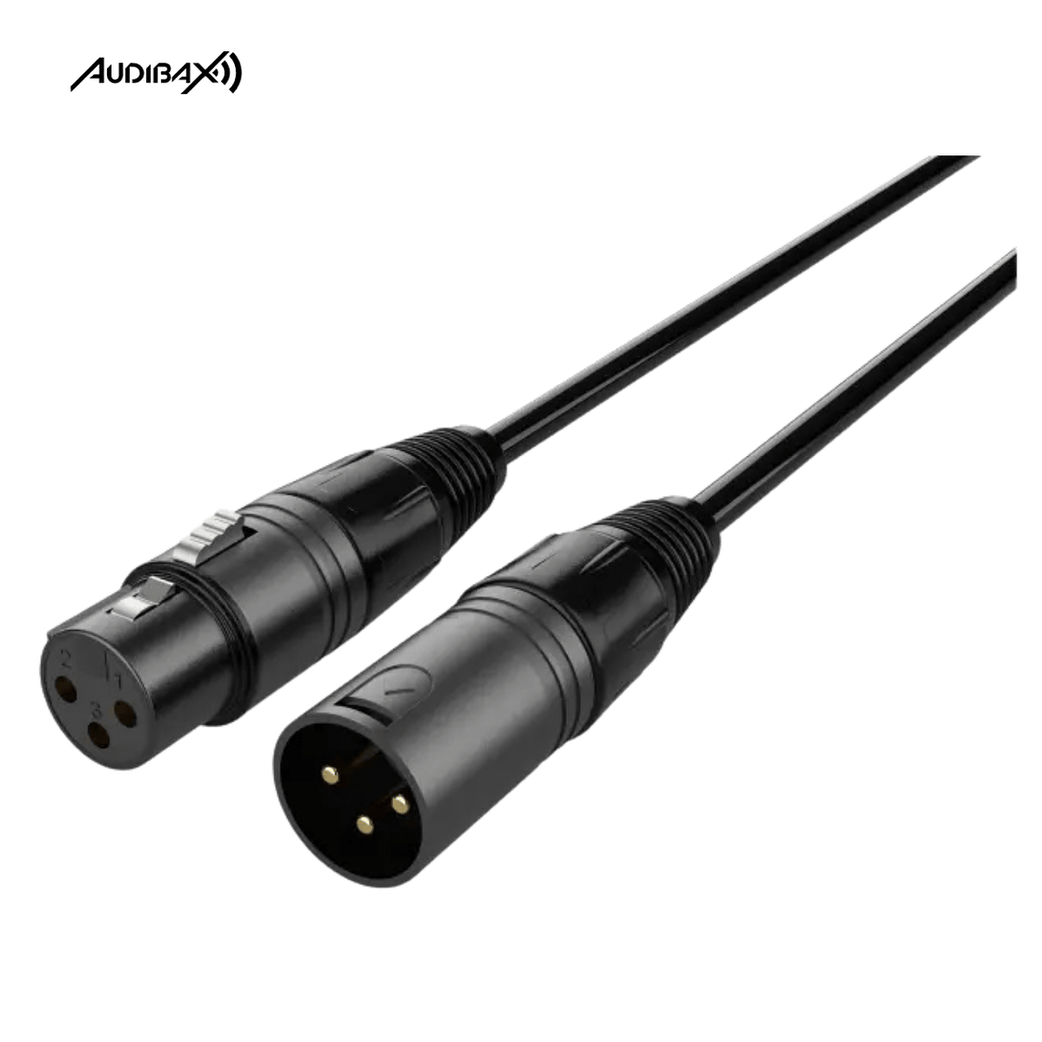 Audibax Silver Black Cabo XLR 30 Metros  1