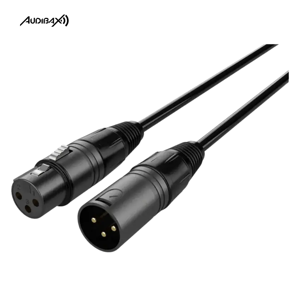 Audibax Silver Black Cabo XLR 30 Metros  1