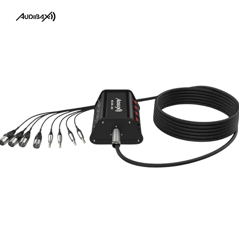 Audibax MC XLR4 J4 10 metros Stage Box 4 entrada XLR + 4 conectores