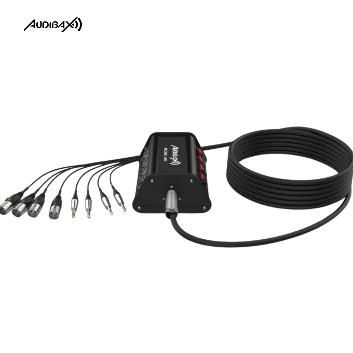 Audibax MC XLR4 J4 10 metros Stage Box 4 entrada XLR + 4 conectores 2