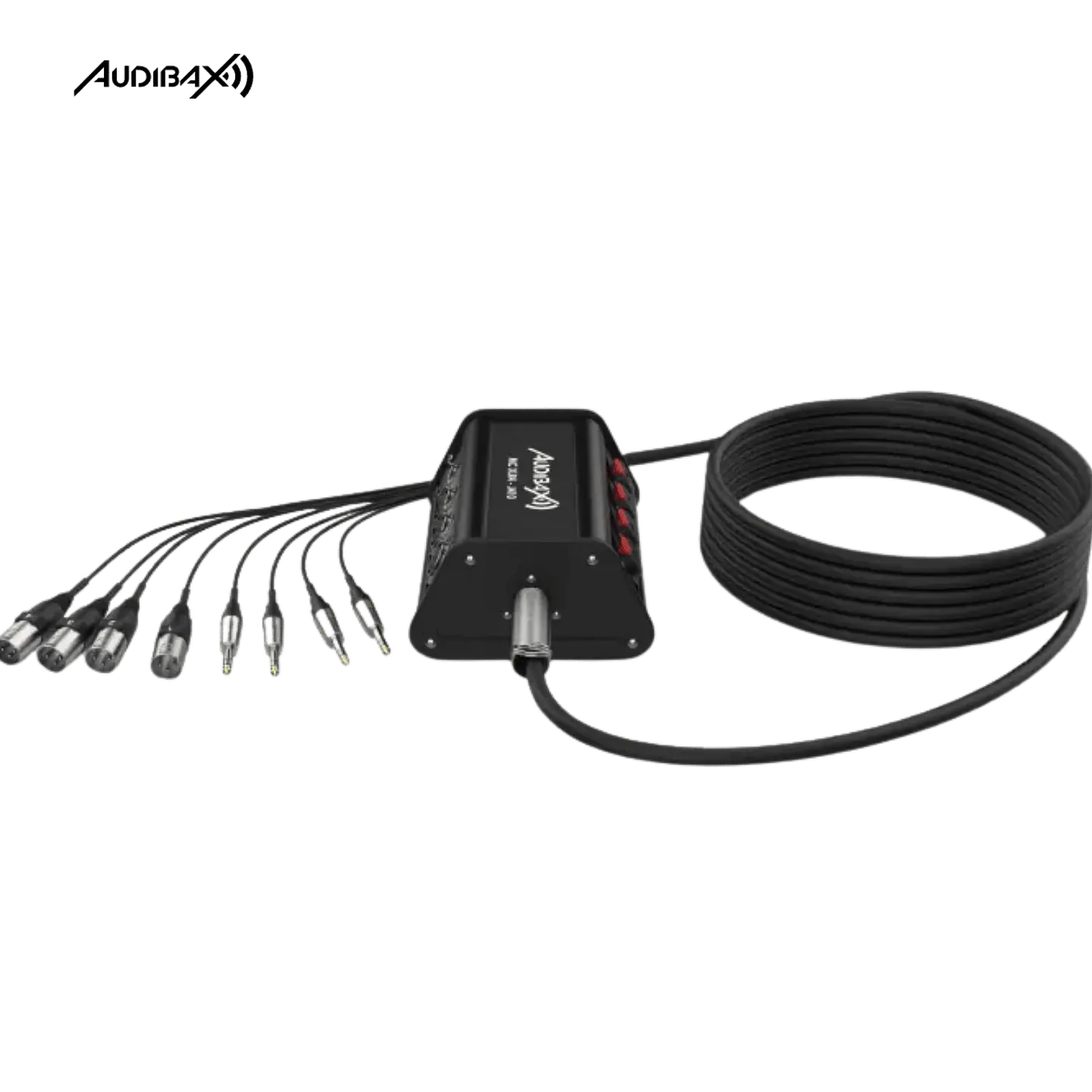 Audibax MC XLR4 J4 10 metros Stage Box 4 entrada XLR + 4 conectores 2