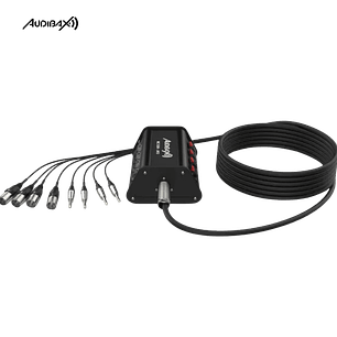 Audibax MC XLR4 J4 10 metros Stage Box 4 entrada XLR + 4 conectores