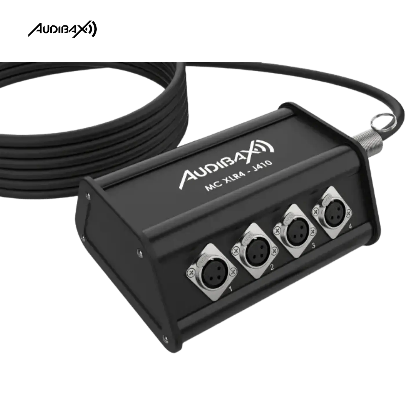 Audibax MC XLR4 J4 10 metros Stage Box 4 entrada XLR + 4 conectores 3