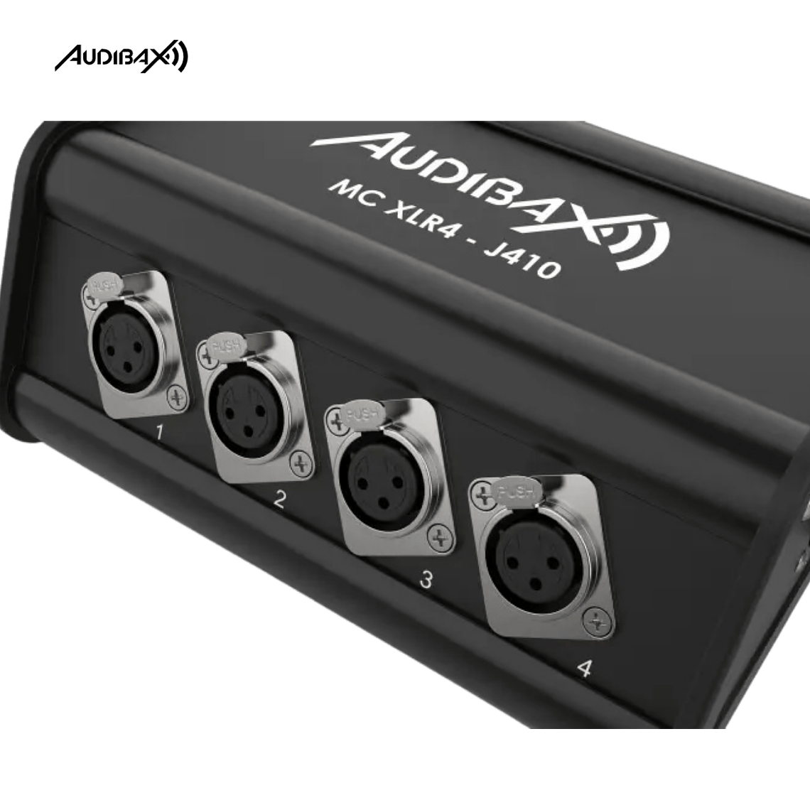 Audibax MC XLR4 J4 10 metros Stage Box 4 entrada XLR + 4 conectores 6