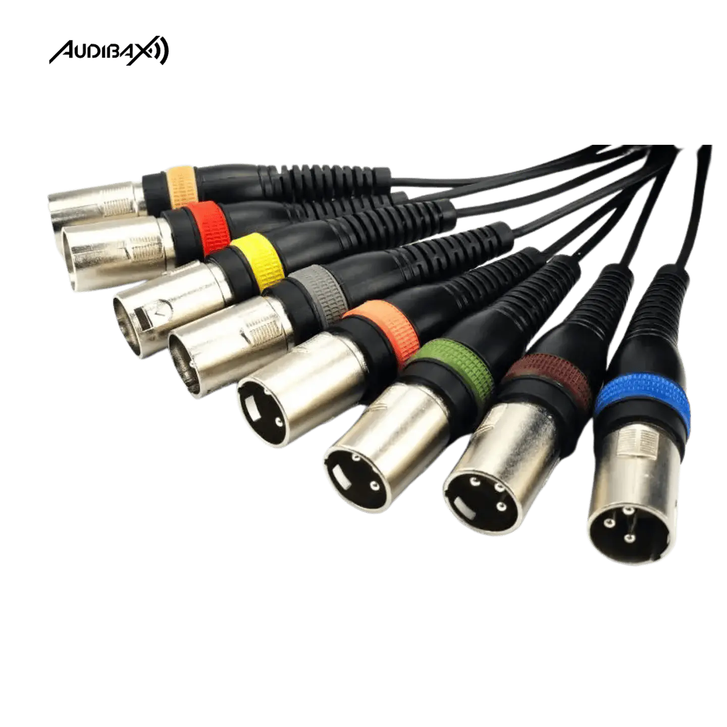 Audibax 8 x XLR macho para 8 x XLR fêmea 5 metros 2