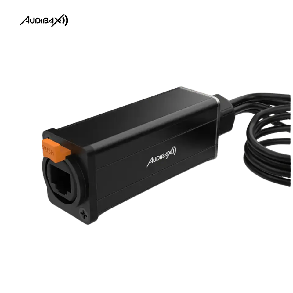 Audibax RJ-4 Cabo Multicore 4 x XLR Fêmea para RJ45 Cat5 3