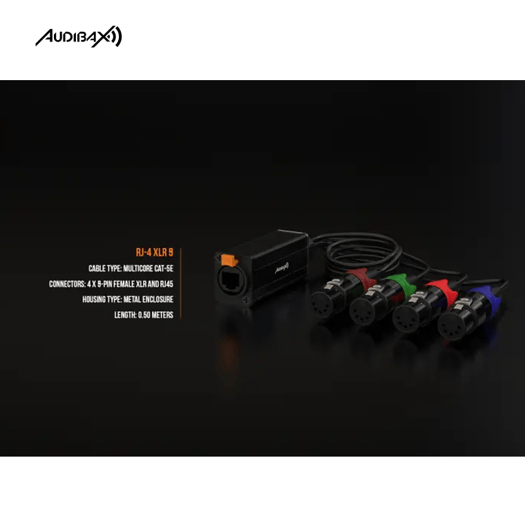Audibax RJ-4 XLR Cabo Fêmea de 5 pinos 5