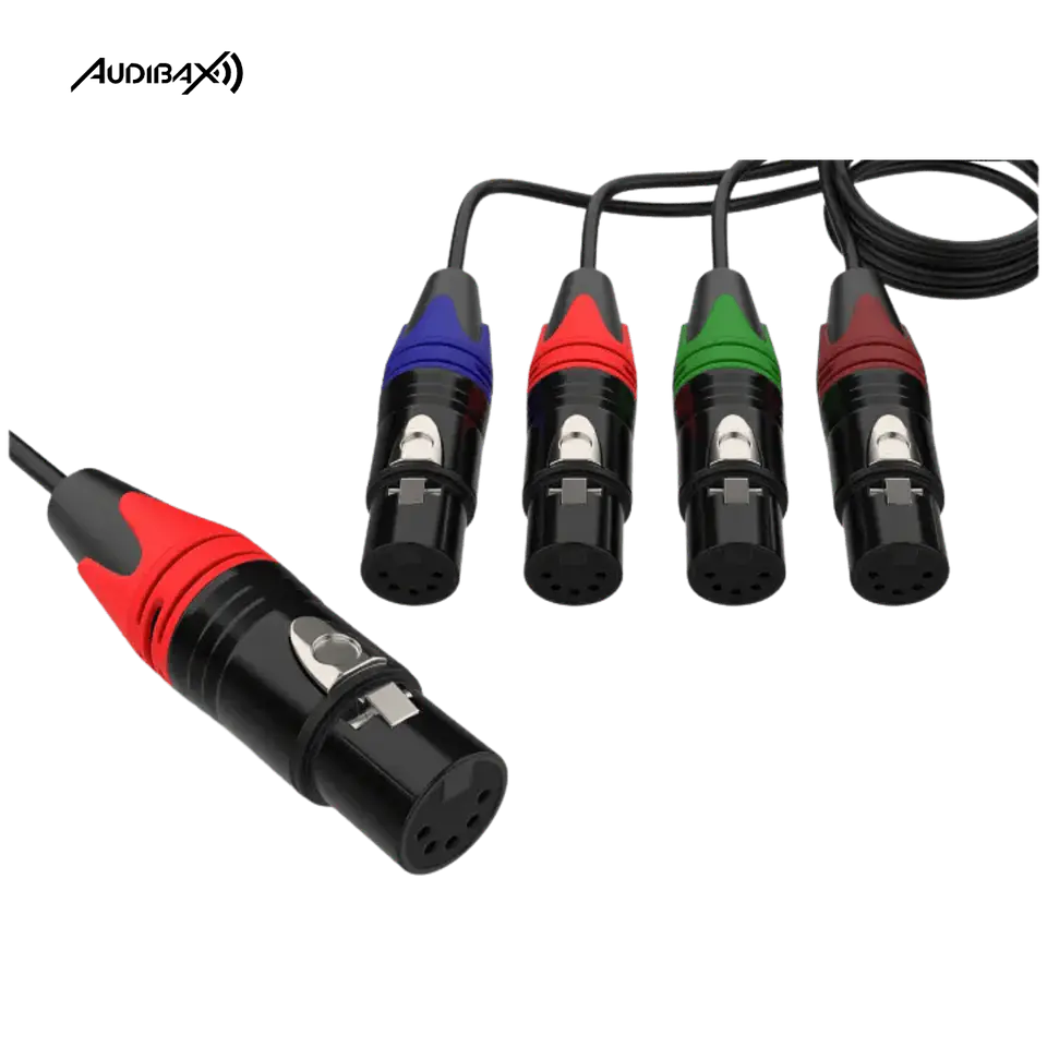 Audibax RJ-4 XLR Cabo Fêmea de 5 pinos 4
